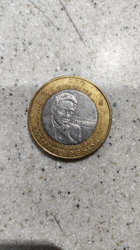 Moneda De Octavio Paz De 20 Pesos, Año 2010.