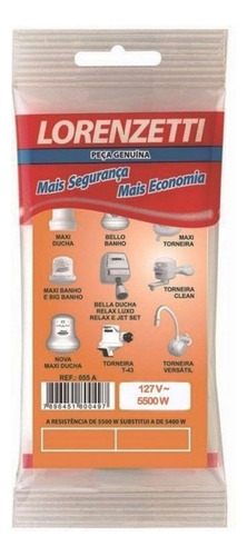 Resistencia Maxi Ducha Bello Banho Relax 5500w C/ 10 Unidade