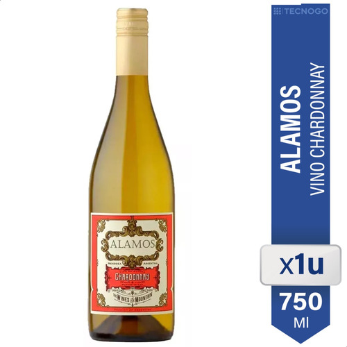 Vino Alamos Chardonnay 750ml Blanco Catena Zapata Botella 