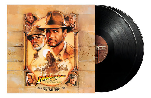 Indiana Jones And The Last Crusade Soundtrack 2 Lp Vinyl Versión Del Álbum Estándar