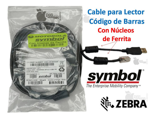 Cable Usb Para Lector Symbol Ls2208 Ls9208 Ls3578 M2007