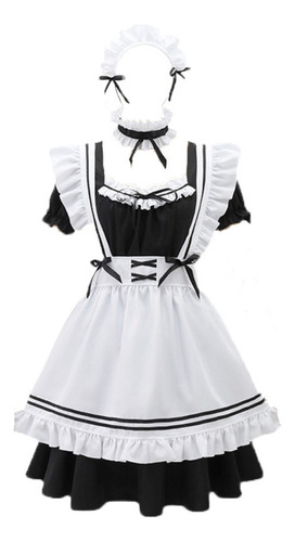 Set De Traje De Maid Lolita Kawai Cosplay Disfraz