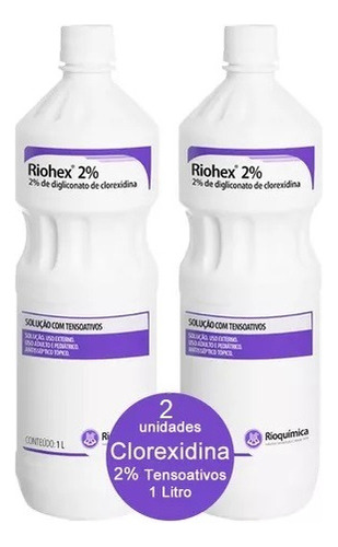 Clorexidina 2% Degermante Rioquimica 2 Litros - Antisséptico