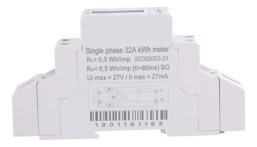 _ Medidor De Energia Din Rail 1p Lcd Digital Display