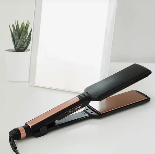 Alaciadora Conair Infiniti Pro Extra Ancha Cs179rges Color Negro