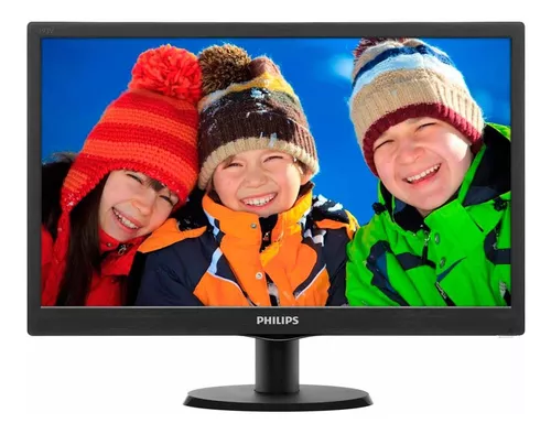 Monitor Philips V 193V5LHSB2 LCD 18.5" preto 100V/240V