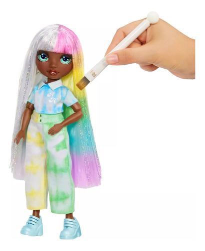 Rainbow High Watercolor & Create Fashion Muñeca Ojos Verdes