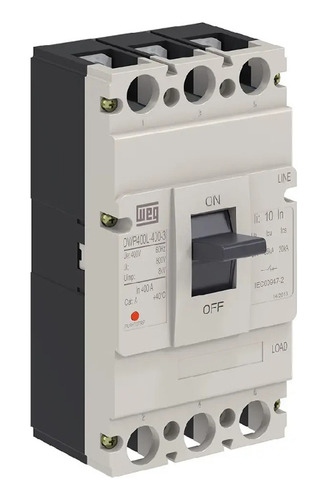 Disjuntor Caixa Moldada Dwp400l 400a 3 Polos Weg