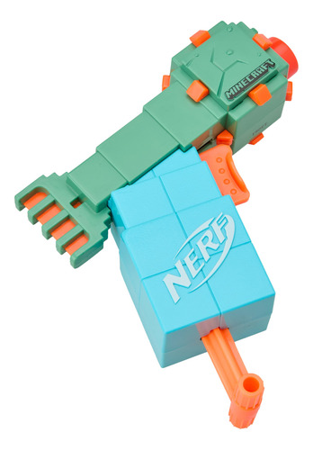Blaster Nerf Microshots Minecraft Guardian Con 2 Dardos