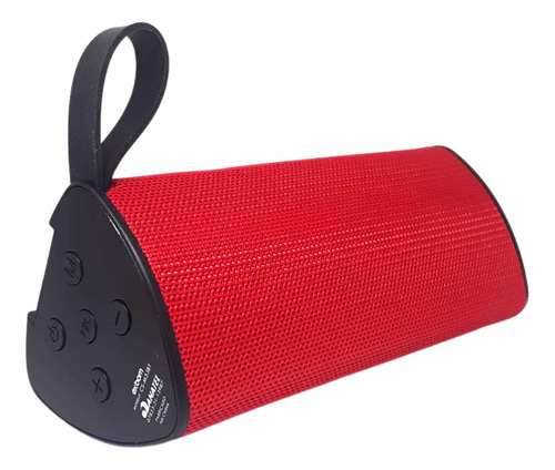 Imagem 2 de 6 de Caixa De Som Bluetooth Usb Sd Fm Alto Falante Exbom Vermelho