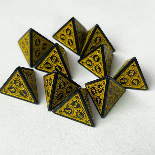 6 Dados De Varios Lados Dados De Acrílico Juegos De