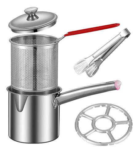 Olla Freidora De Acero Inoxidable, Cesta Combinado 1,2 L