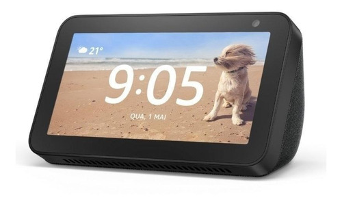 Imagen 1 de 2 de Amazon Echo Show 5 1st Gen con asistente virtual Alexa, pantalla integrada de 5.5" charcoal 110V/240V