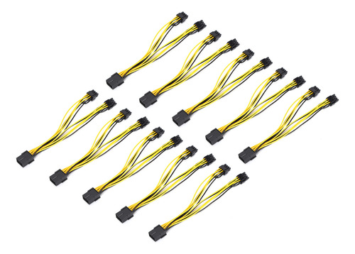 Divisor Pcie, Paquete De 10 Cables De 8 Pines A 2xpcie De 8