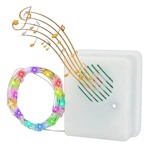 Sensor De Som De Natal O8diy Com Luz Decorativa De Corda Led