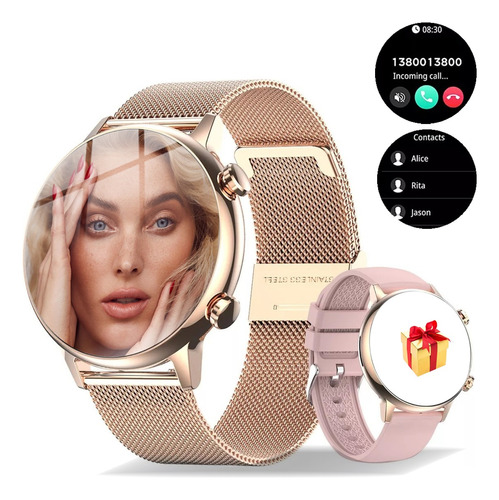 Reloj Inteligente Mujer 1.1 Smartwatch Nfc Deporte Llamada