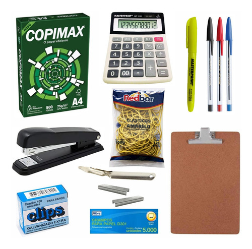Materiais Papelaria Escritorio Completo Tilibra