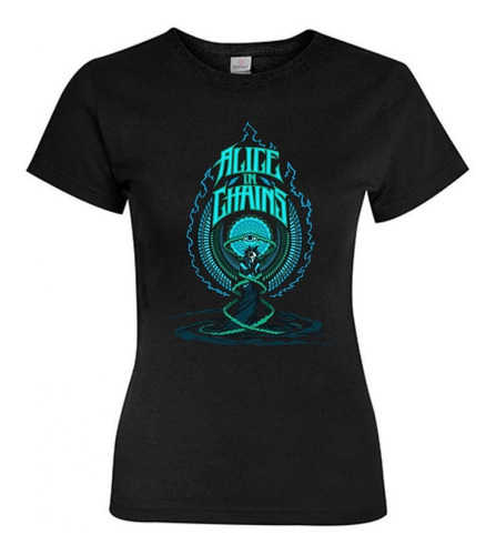 Polera Mujer - Alice In Chains - Diseño 02 Dtf