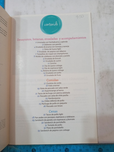Revista A Comer Light 32 Recetas Ligeras Sanas Y Rapidas (Usado)