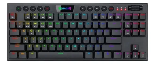Teclado Mecanico Redragon K621 Horus Tkl Sw Red Rgb Wireless