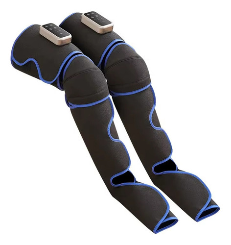 Bota De Compressão Pneumática Massagem Aquecimento Portátil Cor Preto