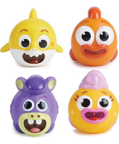 Wowwee Baby Shark - Juguete De Baño Para Chorro De 4 Unidade