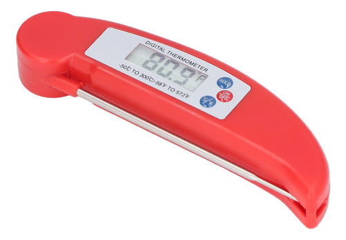 Medición De Temperatura Con Termómetro Digital Rojo Y Rojo P