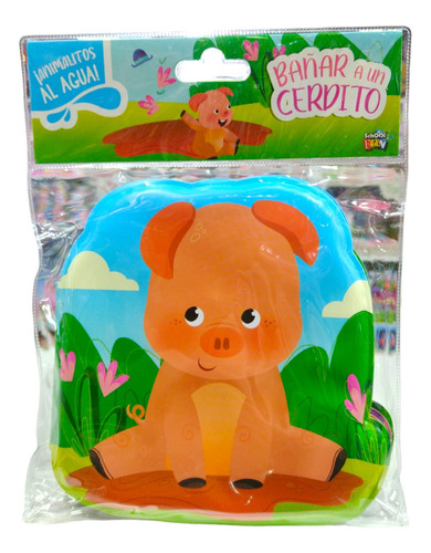 Libro Para El Baño Infantil Bañar A Un Cerdito Con Chifle Hojas De Goma Editorial School Fun La Hora Del Baño Es Mucho Más Divertida