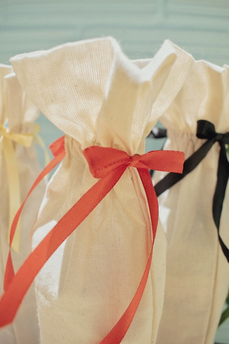 Bolsas De Tela Para Champagne + Estampa - Pack X10