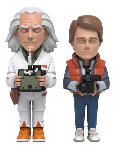 Mighty Jaxx: Volver Al Futuro - Set Doc Brown Y Marty Mcfly