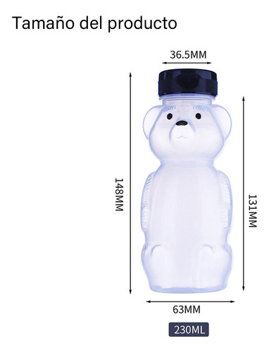 Vaso Entrenador Para Bebes Y Niños, Vaso De Oso Para Entrenar En Alimentacion Complementaria Con Popote Flexible