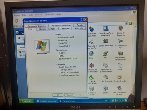 Cpu Com 2 Giga Ram, Hd 160 Gb