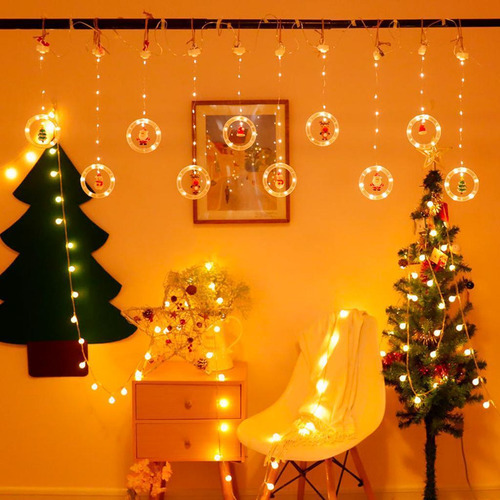 Luces Colgantes Navideñas Led Lámpara Decorativa De Cuerda