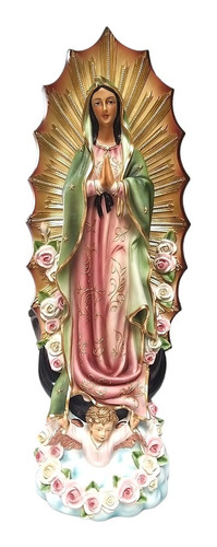 Virgen Guadalupe Rosa De Guadalupe 58 Cm Virgen Figart