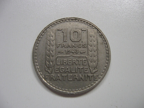 Moneda Francia 10 Francs 1948 (Usado)