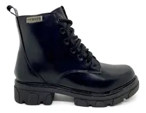 Comprar Bota Borcegos Mujer Borcegui Botineta Plataforma Baja Cordon