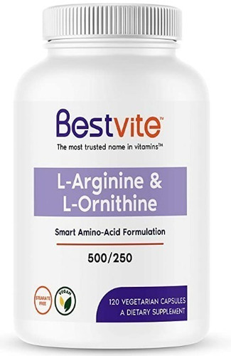 L Arginine & L Ornithine Bestvite, 120 Capsulas