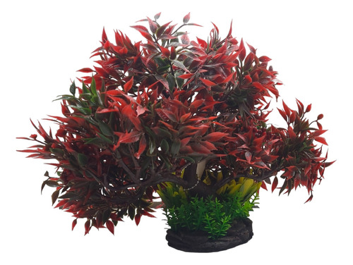 Planta Plastica Artificial Acuario Sc104 20cm Alto Lomas