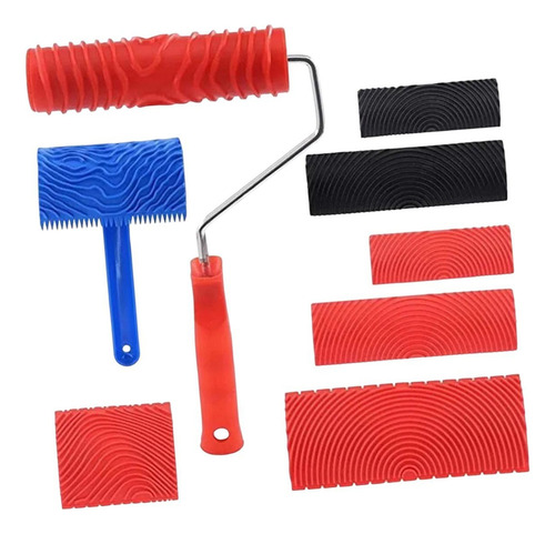 Hu Juego Herramientas Granulado Madera 8 Uds,