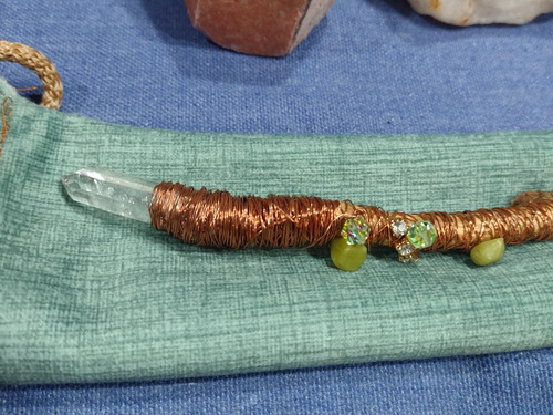 Vara De Poder Serpentina Y Cobre