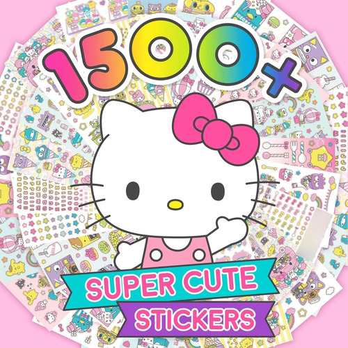Libro De Pegatinas Hello Kitty Con Más De 1500 Stickers