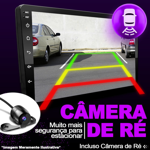 Midia Android 2 Din 9 Polegadas Carplay Sem Fio + Moldura