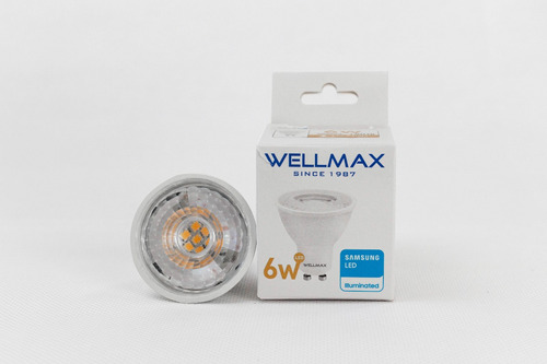 Lámpara Led Dicroica 6.5w Gu10 Cálida Dimerizable  Wellmax 