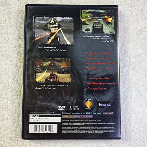 Twisted Metal Black Original Completo - Ps2 Americano (Usado)