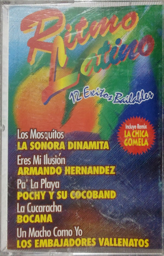 Cassette Ritmo Latino 12 Éxitos Bailables