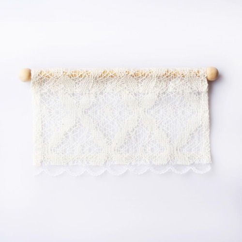 2 Riel De Cortina De Encaje Compatible Con Windows Dollhouse