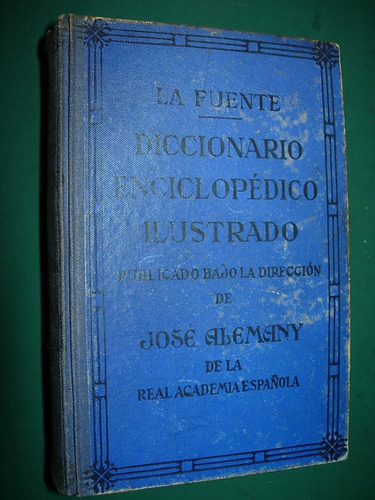 Libro Antiguo Diccionario Ilustrado La Fuente Alemany