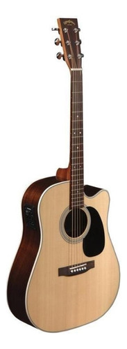 Guitarra acústica Sigma DRC-28E para diestros natural brillante