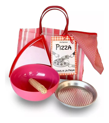 Kit Cocina Para Niños Recetas Pizza En Bolsa Con Utensilios