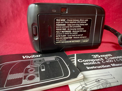 Cámara Vivitar Vista Tele Motor Panorama Plus 35mm Y 70mm Negro (Usado)